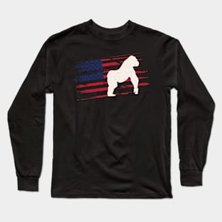 Gorilla Us American Flag Ape 4Th Of July back Usa Long Sleeve T-Shirt